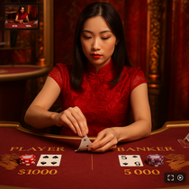 CrownPlay - Live Baccarat - Elegáns Kártya Játék